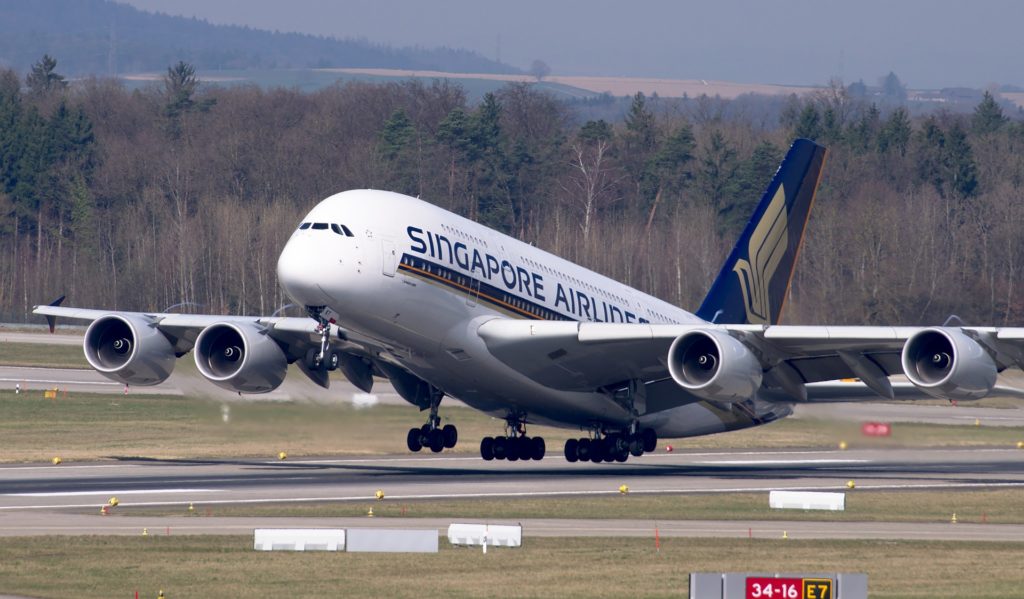 The A380, Airbus' largest airliner and also the largest commercial passenger jet airliner.