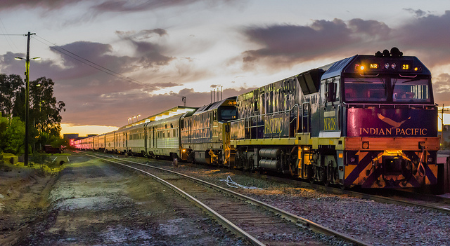 The Indian Pacific, one of the truly trans-continental train journeys.