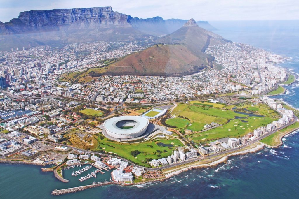 Cape Town, the destination of one of the busiest air routes in the world