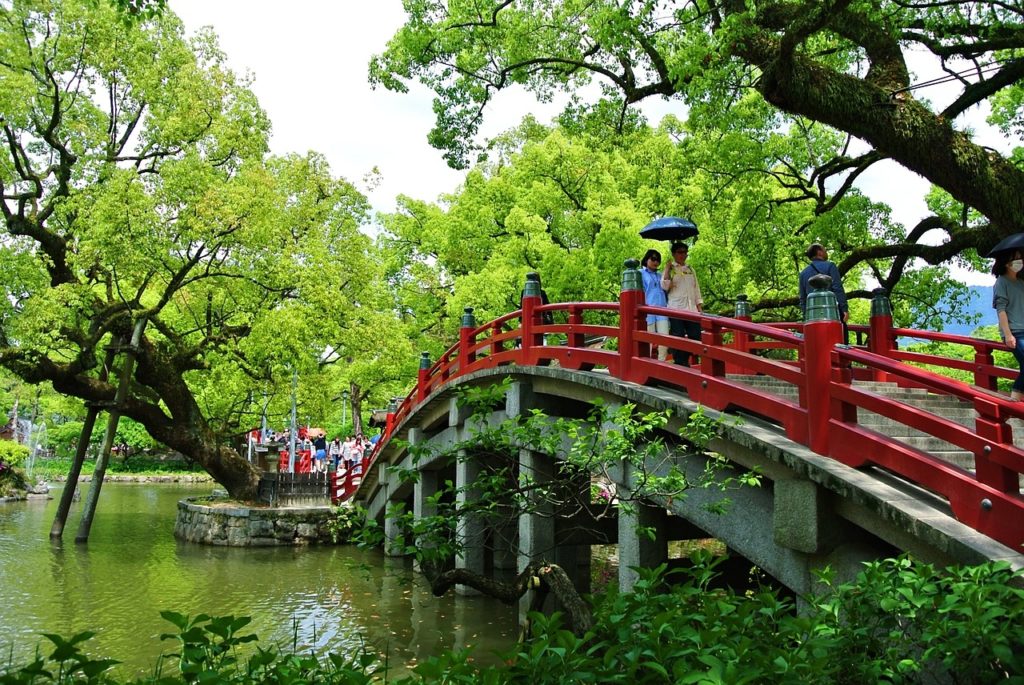 Fukouka, the destination of one of the busiest air routes in the world