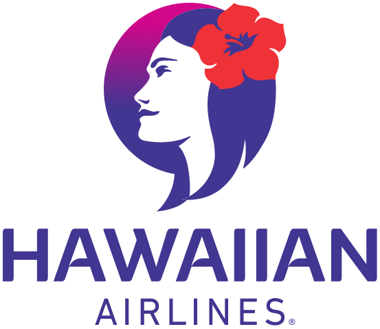 Hawaiian Airlines' logo, the number 4 punctual mainline airline.