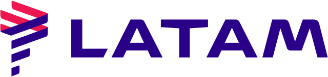 LATAM's logo, the number 7 punctual mainline airline.