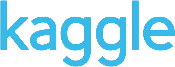 Kaggle logo, a great way to practice your data science and machine learning skills.