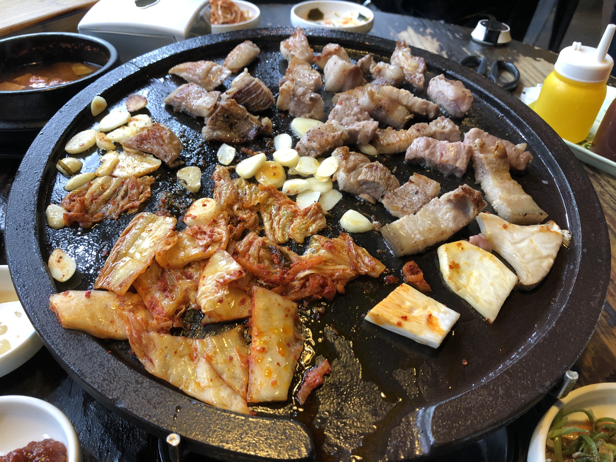 Jeju black pork BBQ.